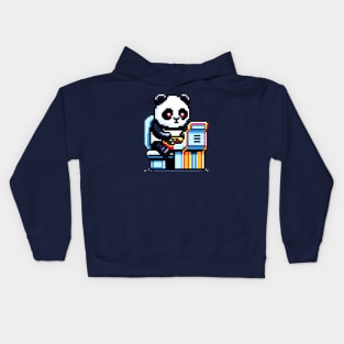 Retro Pixel Panda - Classic Arcade Gaming Design Kids Hoodie